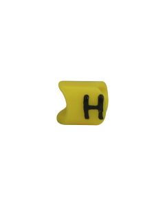 Anilha Hellermann 2/5 para cabo 0,5-6mm "H" Amarelo 100UN
