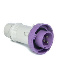 Plugue Industrial 3P 16A 24V IP66/67 Scame Roxo