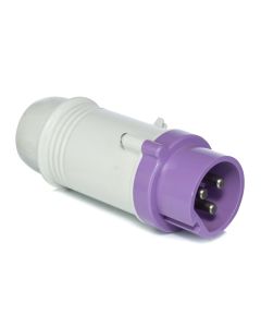 Plugue Industrial 3P 32A 25V IP44 Scame Roxo 1
