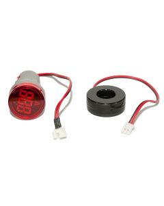 Amperímetro Digital LED Vermelho 22mm 0 a 100A 1