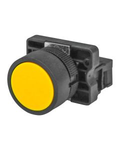 Botão de Pulso 22mm Amarelo 1NA Modular