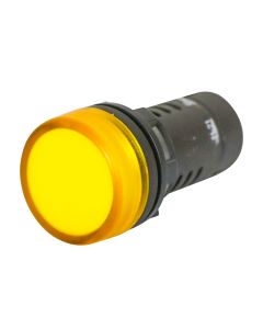 Sinaleiro LED 220Vcc/Vca Amarelo 22mm Monobloco View Tech