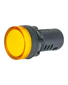 Sinaleiro LED View Tech 24Vcc/Vca Amarelo 22mm Monobloco