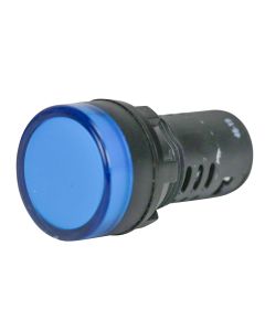 Sinaleiro LED View Tech 24Vcc/Vca Azul 22mm Monobloco